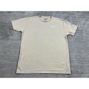 FloGrown T-Shirt Mens Large Tan Blue Marlin Graphic Fishing Florida Cotton Tee